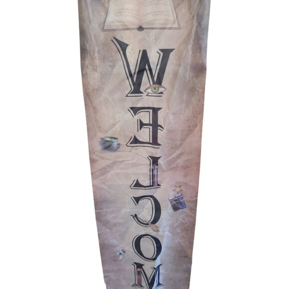 Halloween Theme Welcome Brown Hanging Yard Sign - Picture 2 of 2